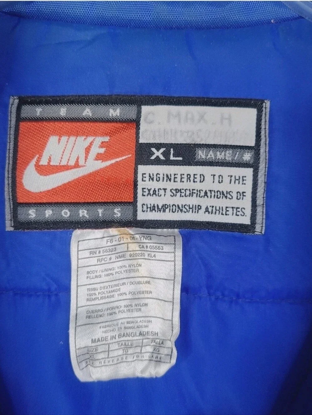 Vintage Nike Florida Gators Gator Skin Scales Print Puffer Jacket Mens XL RARE